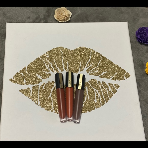 Bundle of 3 Lip MatteColor& GoldLip Glitter Canvas - Picture 4 of 8